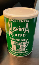 Load image into Gallery viewer, Naviera Coffee Espresso Decaffeinated 10oz. Can