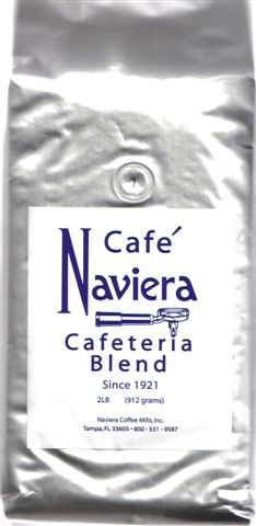 Cafe Naviera Cafeteria Blend - 2 lb of whole beans