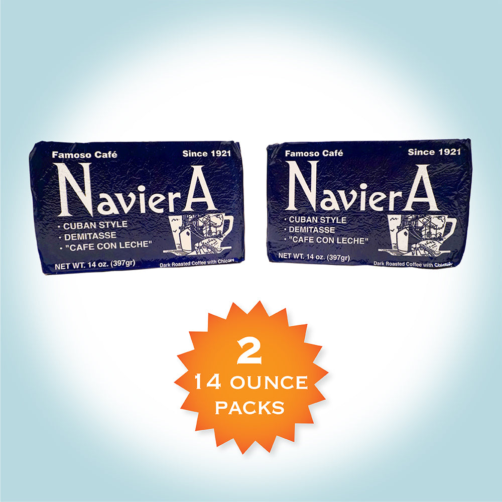 Naviera Cuban Style Dark Roasted Coffee - Two pack (2 x 14 oz)! – CB  Beverage Services LLC